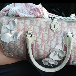 Vintage Dior pink Boston bag